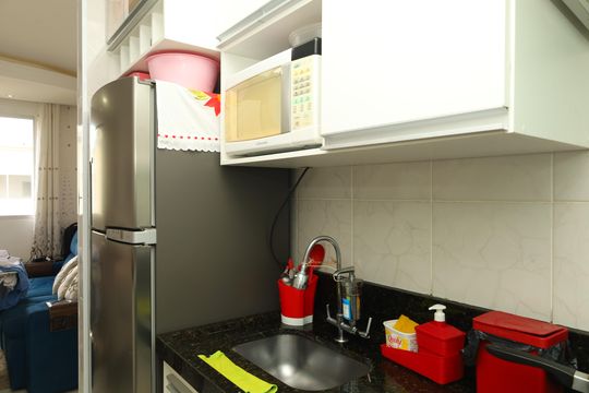 Cozinha de apartamento à venda com 2 quartos, 53m² em Colônia (zona Leste), São Paulo