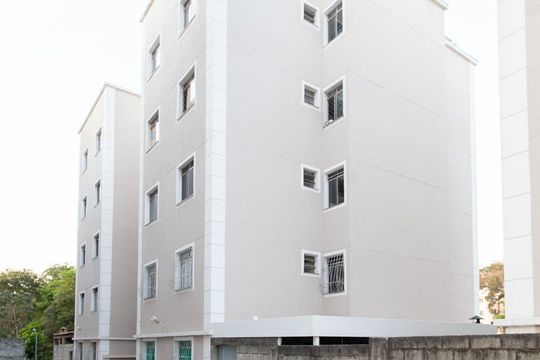 Fachada do bloco de apartamento à venda com 2 quartos, 55m² em Frei Leopoldo, Belo Horizonte