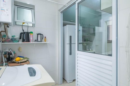 Área de Serviço de apartamento à venda com 3 quartos, 75m² em Campo Belo, São Paulo