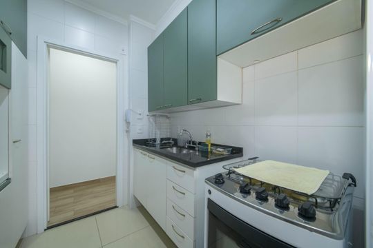 Cozinha de apartamento à venda com 3 quartos, 75m² em Campo Belo, São Paulo