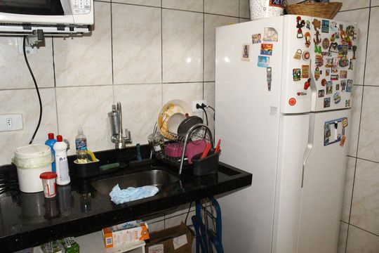 Cozinha de apartamento à venda com 1 quarto, 44m² em República, São Paulo