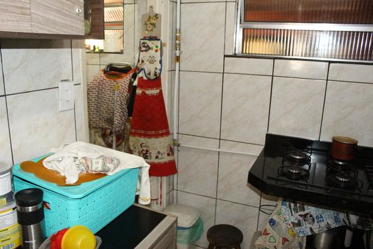 Cozinha de apartamento à venda com 1 quarto, 44m² em República, São Paulo