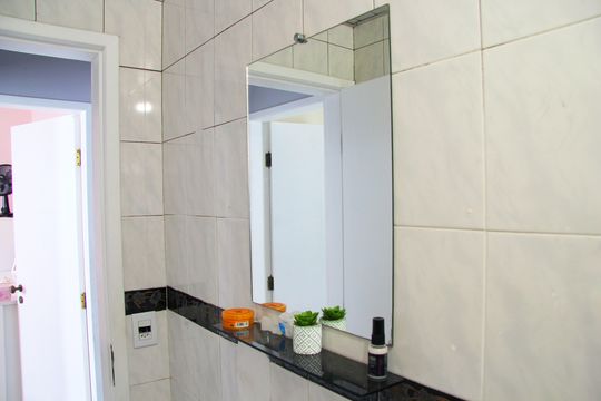 Banheiro Social de apartamento para alugar com 2 quartos, 55m² em Vila Rio de Janeiro, Guarulhos