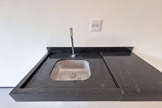 Cozinha de kitnet/studio à venda com 1 quarto, 25m² em Vila Mariana, São Paulo