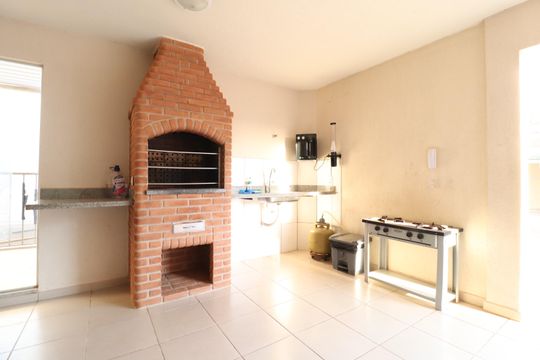 Área comum - Churrasqueira de apartamento para alugar com 2 quartos, 45m² em Morada da Colina, Uberlândia