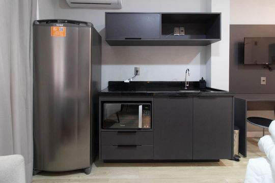 Cozinha de apartamento à venda com 1 quarto, 26m² em Centro Histórico, Porto Alegre