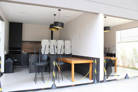 Área comum - Churrasqueira de apartamento à venda com 1 quarto, 34m² em Mooca, São Paulo