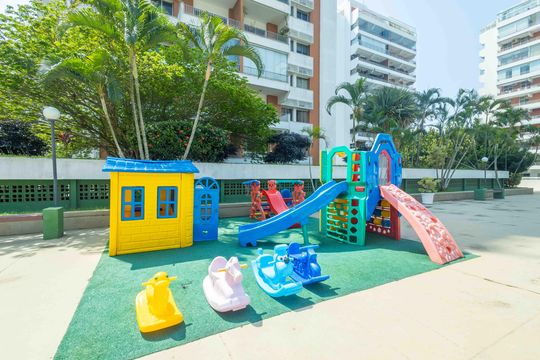 Área comum - Playground de apartamento à venda com 4 quartos, 136m² em Barra da Tijuca, Rio de Janeiro
