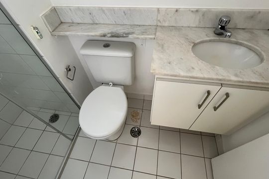 Banheiro da Suíte de apartamento à venda com 3 quartos, 76m² em Jardim Santa Genebra, Campinas