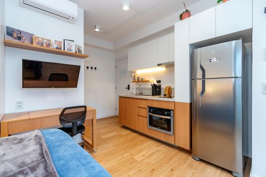 Studio de kitnet/studio à venda com 1 quarto, 25m² em Jardim das Acacias, São Paulo