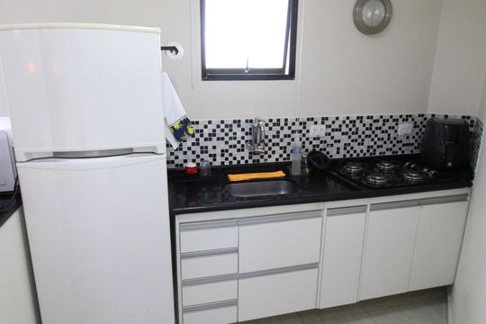 Cozinha de apartamento para alugar com 1 quarto, 52m² em Jardim Aparecida, São José dos Campos