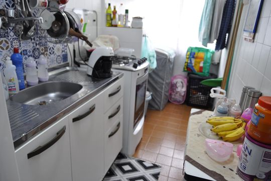 Cozinha de apartamento à venda com 2 quartos, 45m² em Lins de Vasconcelos, Rio de Janeiro