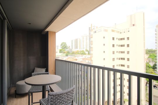 Varanda de kitnet/studio para alugar com 1 quarto, 38m² em Vila Gomes Cardim, São Paulo