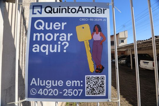 Placa e QRcode de apartamento para alugar com 2 quartos, 55m² em Mathias Velho, Canoas