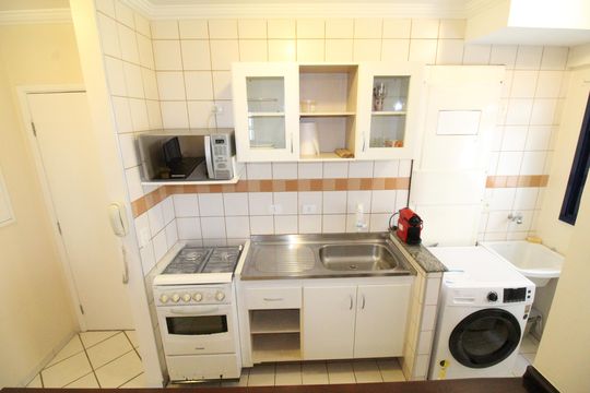 Cozinha de apartamento para alugar com 1 quarto, 45m² em Jardim Esplanada, São José dos Campos