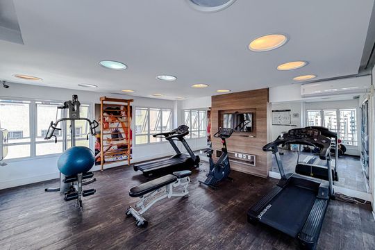 Área comum - Academia de kitnet/studio para alugar com 1 quarto, 43m² em Aclimação, São Paulo