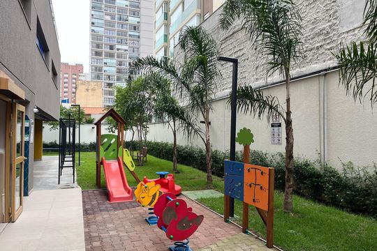 Área comum - Playground de kitnet/studio para alugar com 1 quarto, 40m² em Barra Funda, São Paulo