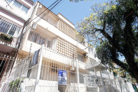 Fachada de apartamento à venda com 2 quartos, 57m² em Menino Deus, Porto Alegre