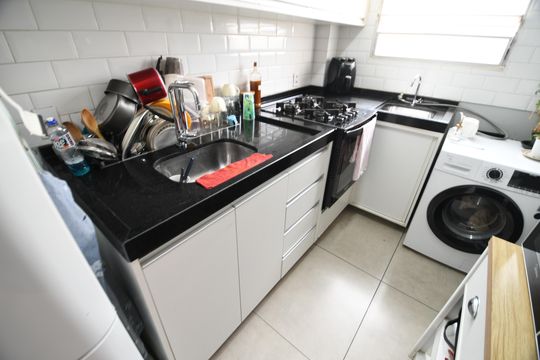 Cozinha de apartamento à venda com 3 quartos, 72m² em Vila Industrial (campinas), Campinas