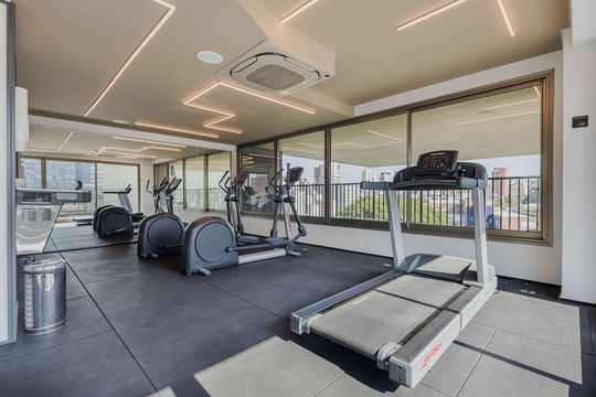 Área comum de kitnet/studio para alugar com 1 quarto, 20m² em Cerqueira César, São Paulo