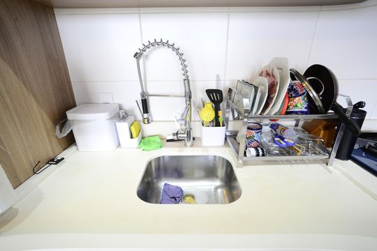 Cozinha de apartamento para alugar com 1 quarto, 33m² em Cambuci, São Paulo
