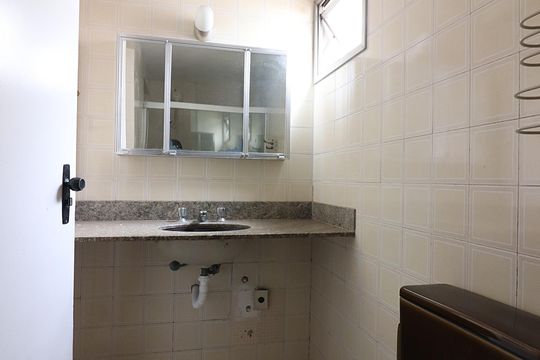 Banheiro de apartamento para alugar com 1 quarto, 40m² em Centro, São Bernardo do Campo