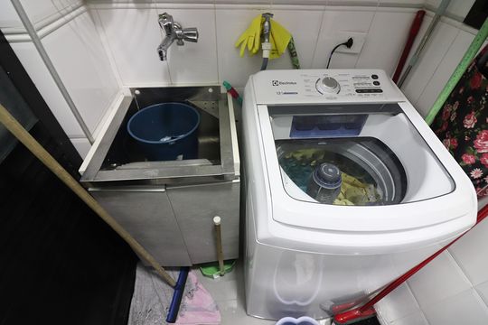Cozinha e Área de Serviço de apartamento à venda com 3 quartos, 78m² em Vila Euclides, São Bernardo do Campo