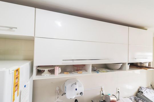 Cozinha - Armários de apartamento para alugar com 2 quartos, 47m² em Jardim das Oliveiras, São Paulo