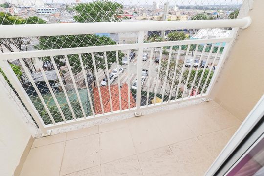 Varanda da Sala de apartamento para alugar com 2 quartos, 47m² em Jardim das Oliveiras, São Paulo