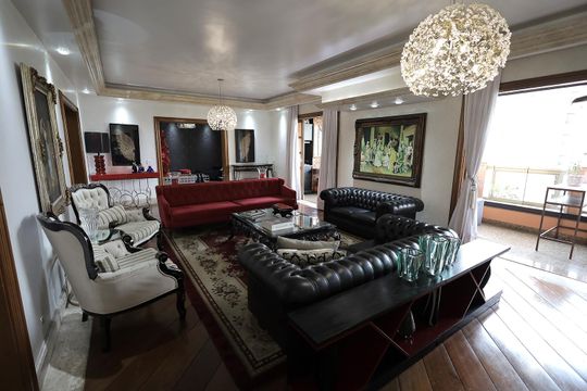 Sala de apartamento à venda com 5 quartos, 440m² em Vila Bastos, Santo André