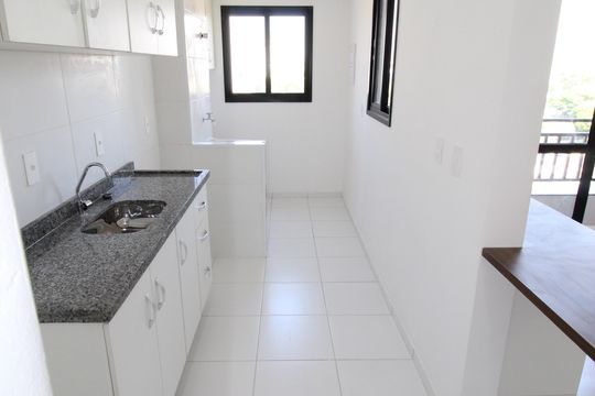 Cozinha de apartamento para alugar com 2 quartos, 54m² em Parque Industrial, São José dos Campos