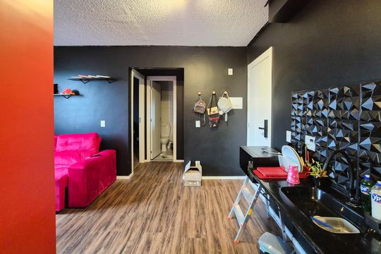 Cozinha de apartamento à venda com 2 quartos, 36m² em Parque Bristol, São Bernardo do Campo