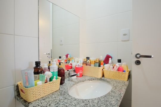 Banheiro da Suíte de apartamento para alugar com 2 quartos, 55m² em Tatuapé, São Paulo
