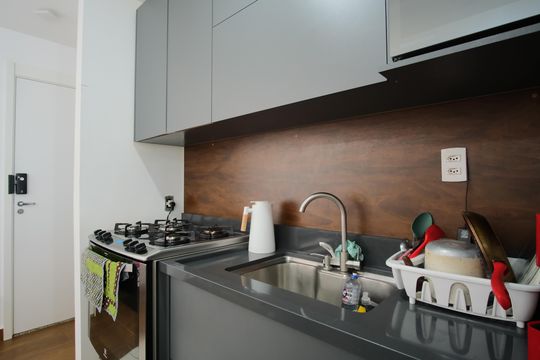 Cozinha de apartamento para alugar com 2 quartos, 55m² em Tatuapé, São Paulo