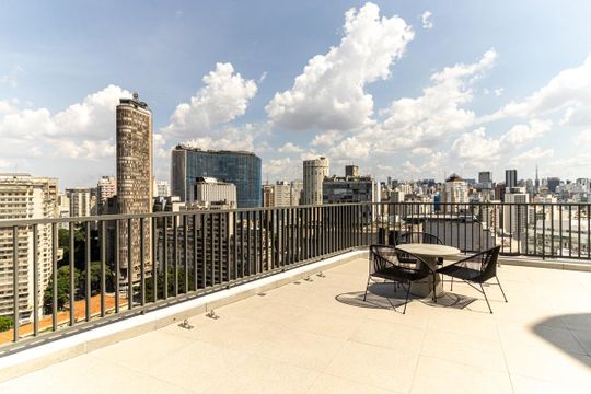 Área comum de apartamento para alugar com 1 quarto, 22m² em Santa Ifigênia, São Paulo