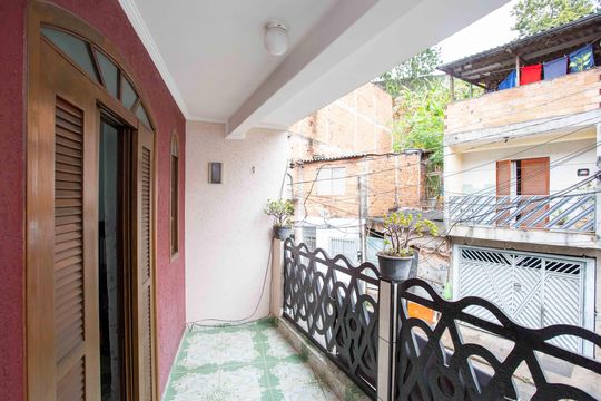 Varanda do Quarto 2 de casa à venda com 3 quartos, 48m² em Casa Grande, Diadema