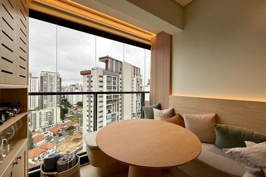 Sala de apartamento para alugar com 1 quarto, 31m² em Jardim das Acacias, São Paulo