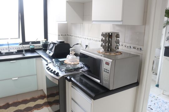 Cozinha de apartamento à venda com 4 quartos, 155m² em Centro, São Caetano do Sul