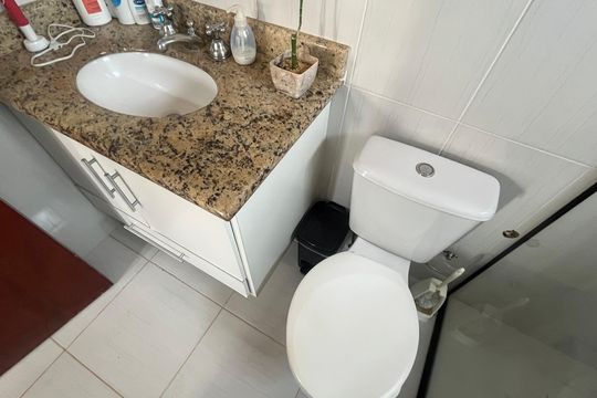 Banheiro de casa à venda com 3 quartos, 151m² em Residencial Terras do Barão, Campinas