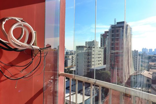 Sacada da Sala  de apartamento para alugar com 1 quarto, 64m² em Baeta Neves, São Bernardo do Campo