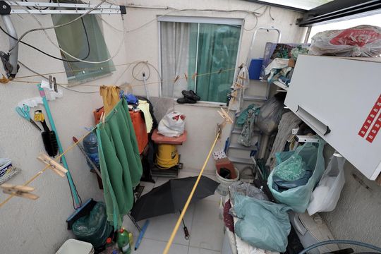 Área de Serviço de apartamento à venda com 2 quartos, 52m² em Jardim Ana Maria, Santo André