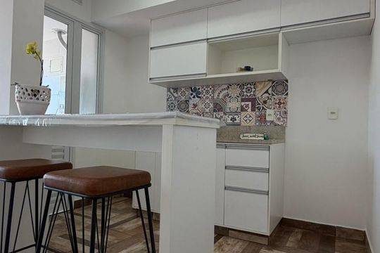 Cozinha de apartamento à venda com 1 quarto, 50m² em Vila Gomes Cardim, São Paulo