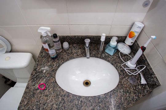 Banheiro da Suíte de apartamento à venda com 2 quartos, 52m² em Jardim Recanto, Diadema