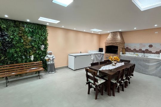 Area Gourmet - Banheiro de casa à venda com 3 quartos, 263m² em Vila América, Santo André
