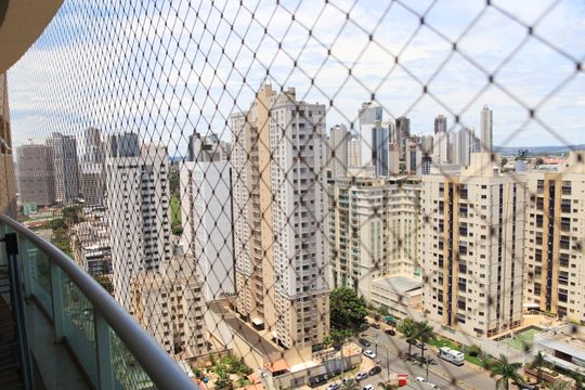 Varanda da Sala de apartamento para alugar com 3 quartos, 120m² em Vila Maria Jose, Goiânia