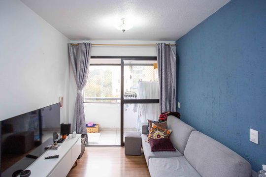 Sala de apartamento à venda com 3 quartos, 67m² em Jardim Melo, Diadema