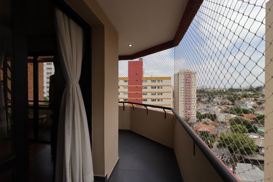 Varanda da Sala de apartamento à venda com 4 quartos, 210m² em Jardim Bela Vista, Santo André