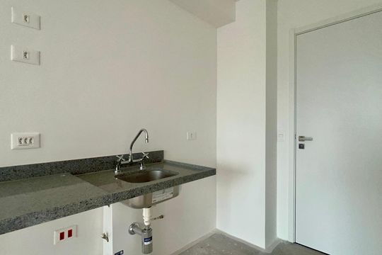 Cozinha de kitnet/studio à venda com 1 quarto, 25m² em Pinheiros, São Paulo