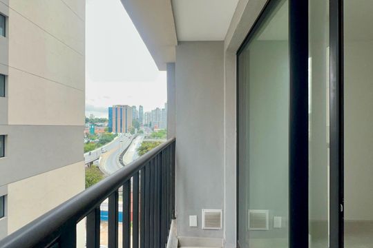 Sacada do Studio de kitnet/studio à venda com 1 quarto, 25m² em Pinheiros, São Paulo