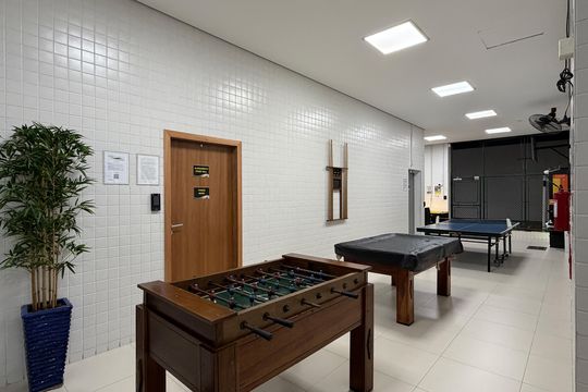 Área comum de apartamento para alugar com 3 quartos, 129m² em Aparecida, Santos